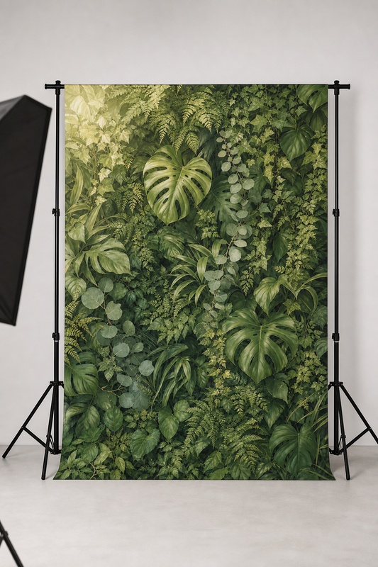 Deep Foliage Wall Floral Photography Backdrop
