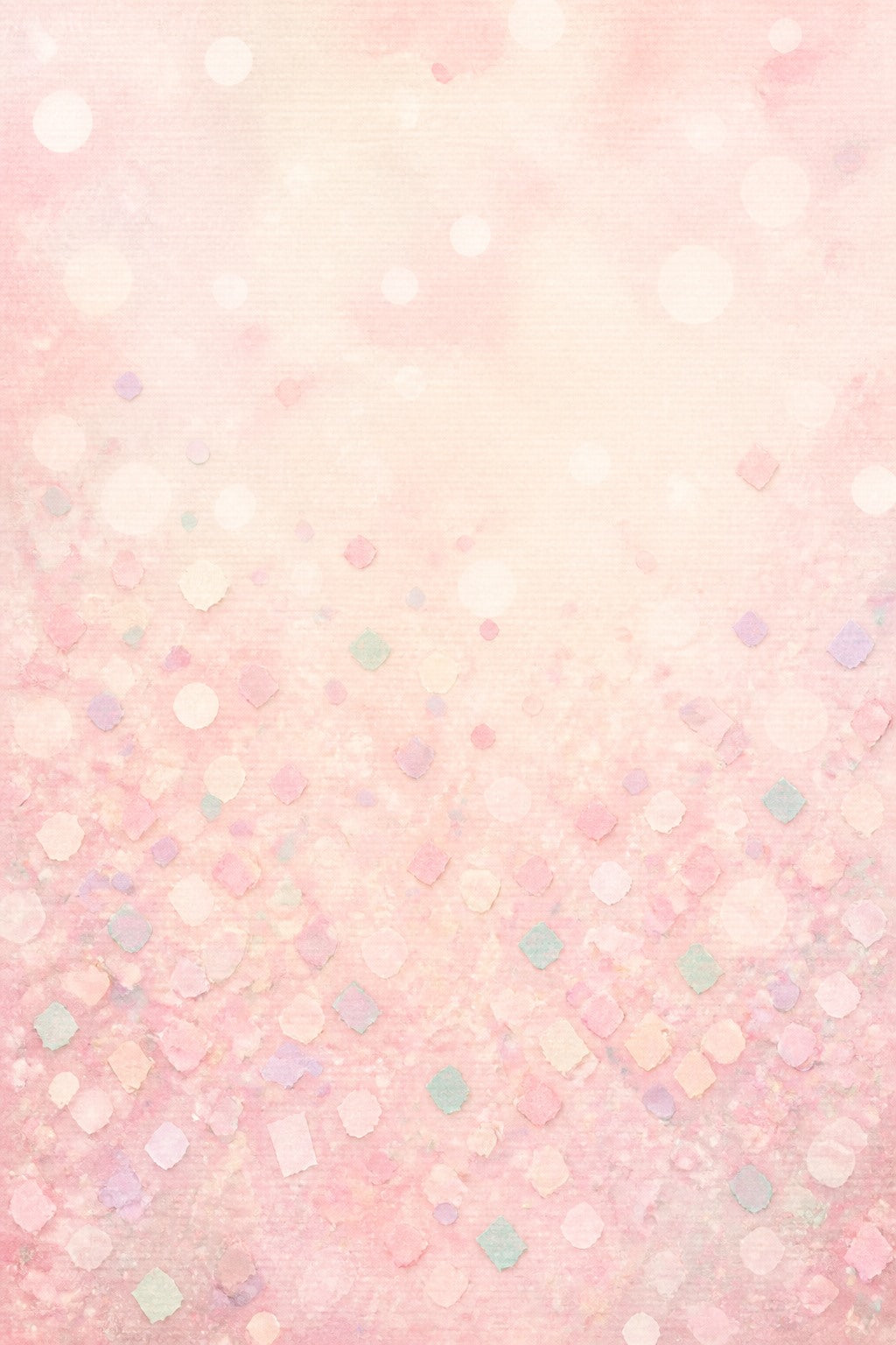 Pastel Confetti Cake Smash Photo Backdrop | 3 Sizes