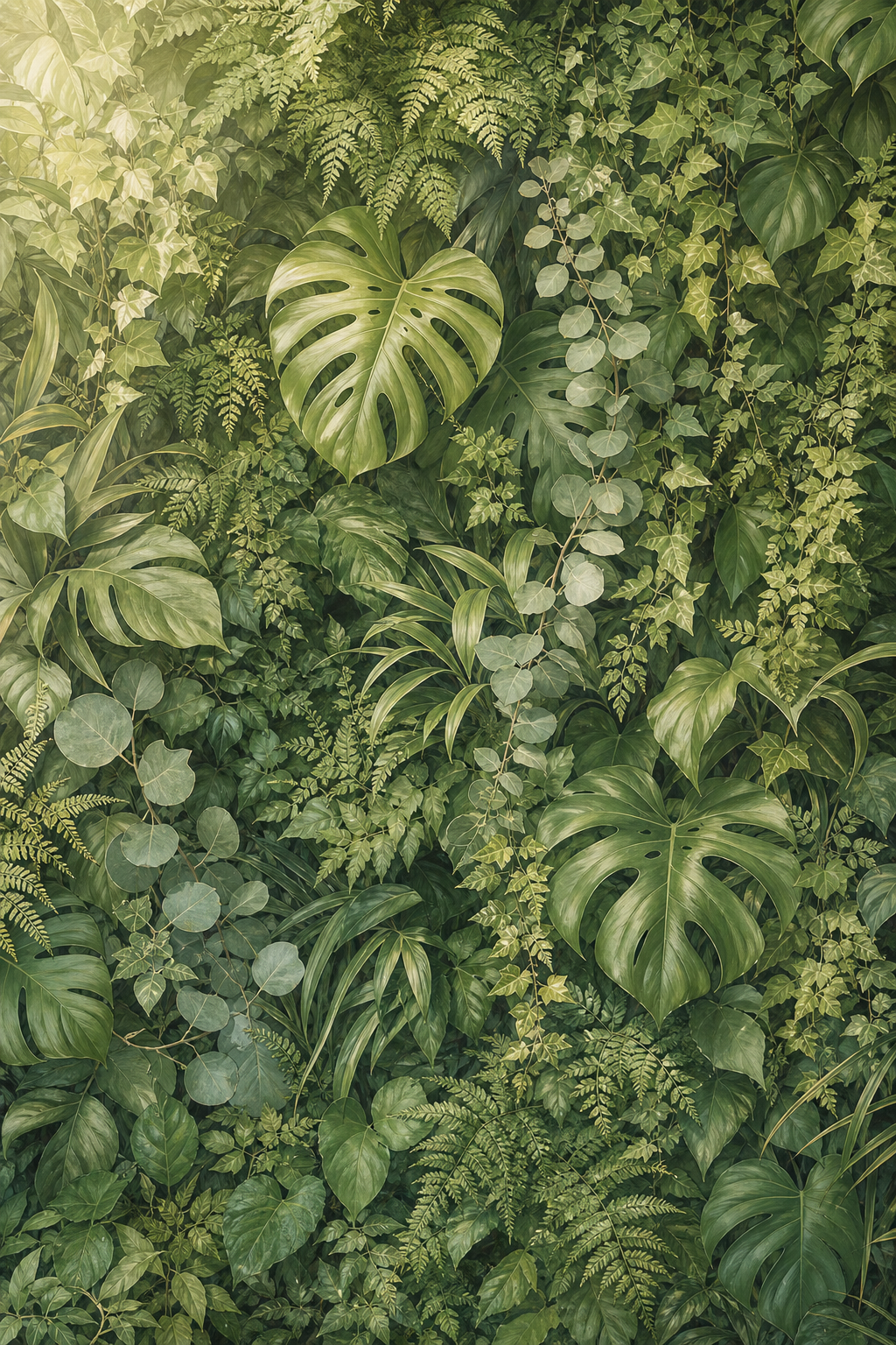 Deep Foliage Wall Floral Photography Backdrop