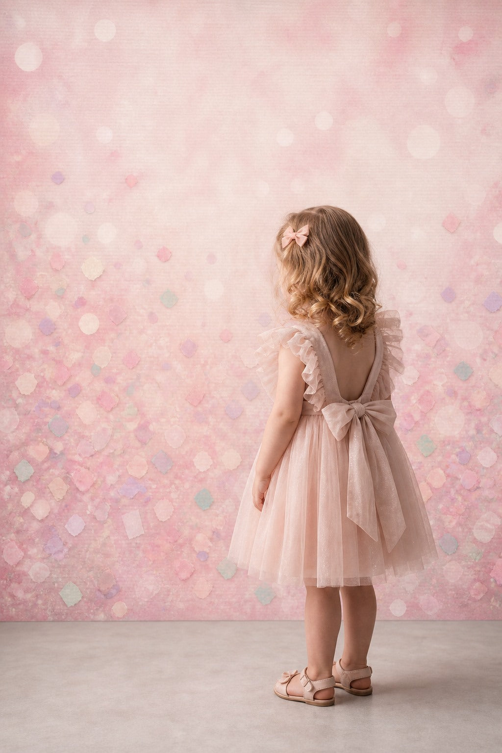 Pastel Confetti Cake Smash Photo Backdrop | 3 Sizes