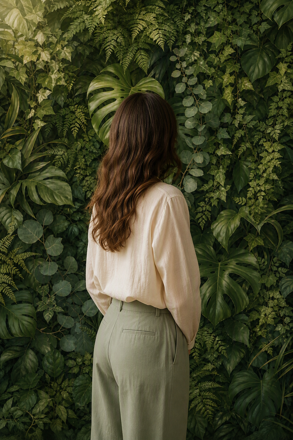 Deep Foliage Wall Floral Photography Backdrop