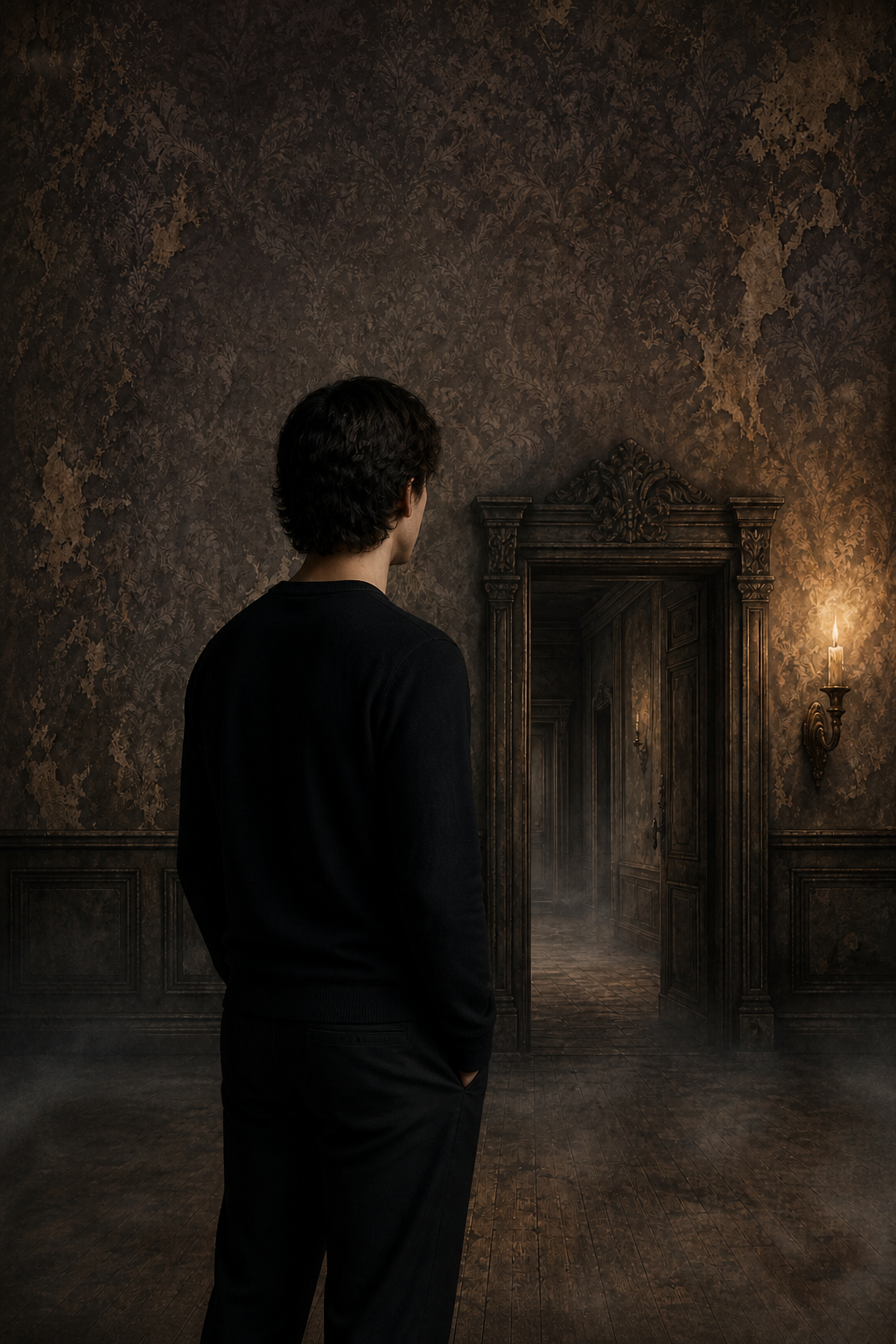 Haunted Victorian Manor Halloween Photography Backdrop