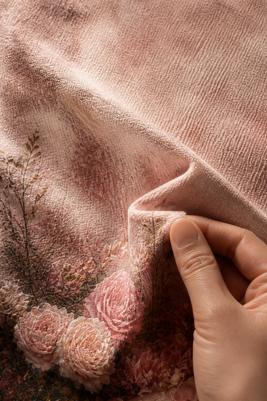 Blush Rose Petal Valentine's Photography Backdrop