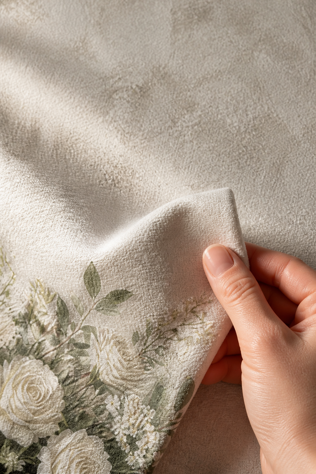Christening White Floral Chapel Photography Backdrop