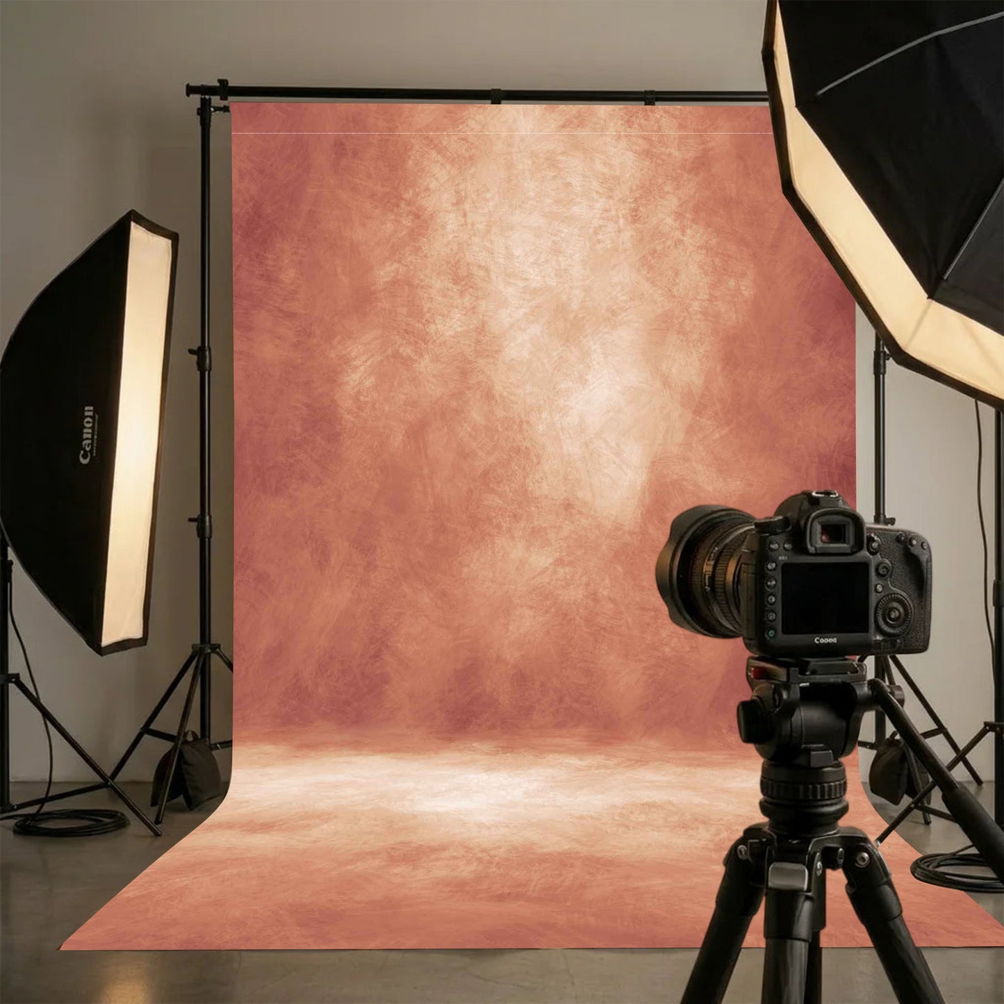 Vintage Orange Sand Abstract Microfiber Backdrop - 8x10ft / 8x12ft Professional Studio Background