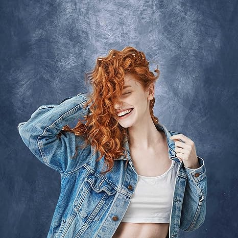 Abstract Blue Professional Photography Backdrop for Adult Portrait Photo Props