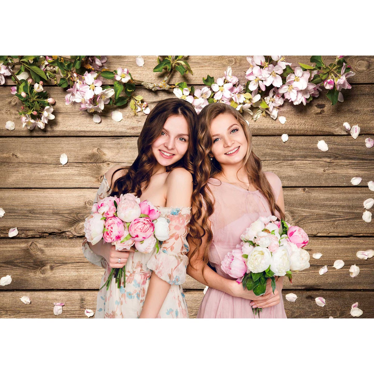 Spring Backdrop for Photography Flower wood Wall Butterfly Decor Background Newborn Baby Portrait Easter Spring Photo Backdrop Shoot Booth Props