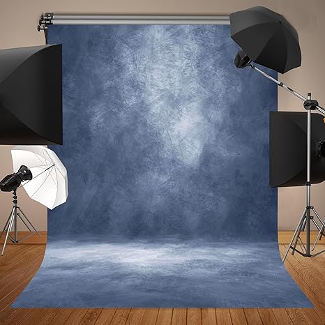 Abstract Blue Professional Photography Backdrop for Adult Portrait Photo Props