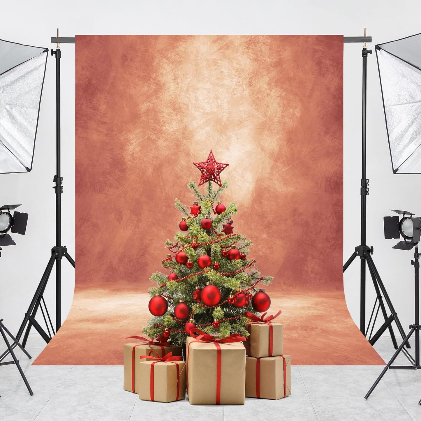 Abstract Brick Red Professional Photography Backdrop for Adult Portrait Photo Props