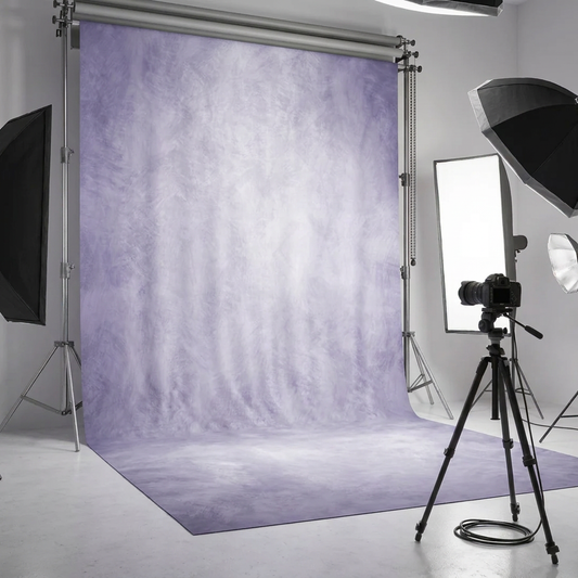 Dusky Purple Abstract Microfiber Backdrop - 8x10ft / 8x12ft Professional Studio Background