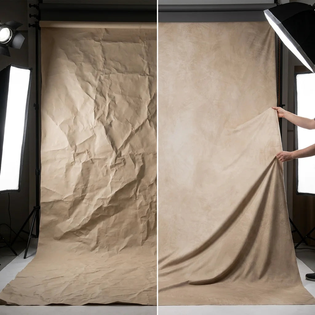 Vintage Warm Sand Abstract Microfiber Backdrop - 8x10ft / 8x12ft Professional Studio Background