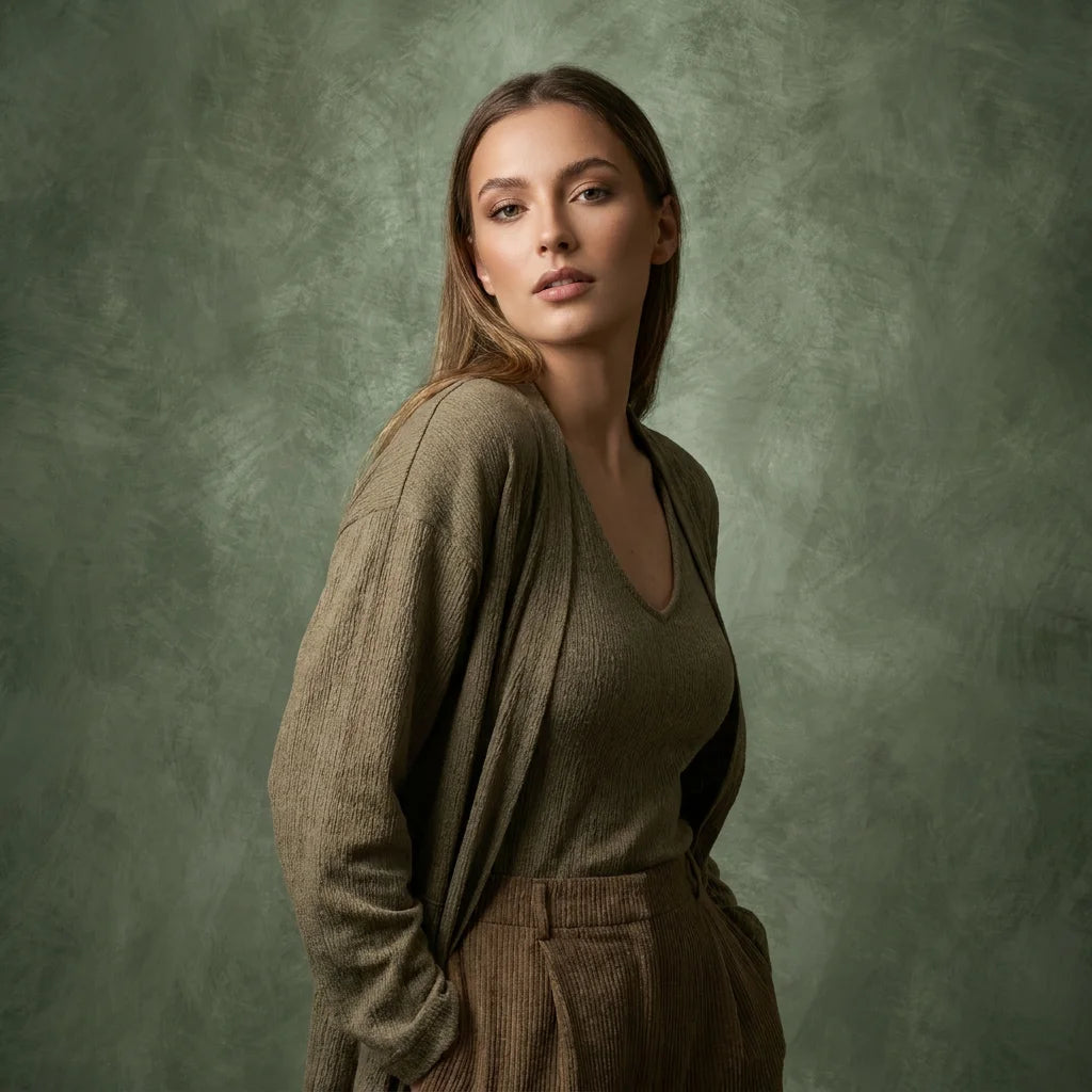 Sage Green Concrete Microfiber Backdrop - 8x10ft / 8x12ft Professional Studio Background