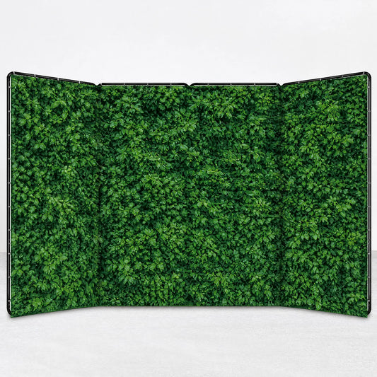 Folding Screen Backdrop 2.4x4m | Green Hedge Streaming Background