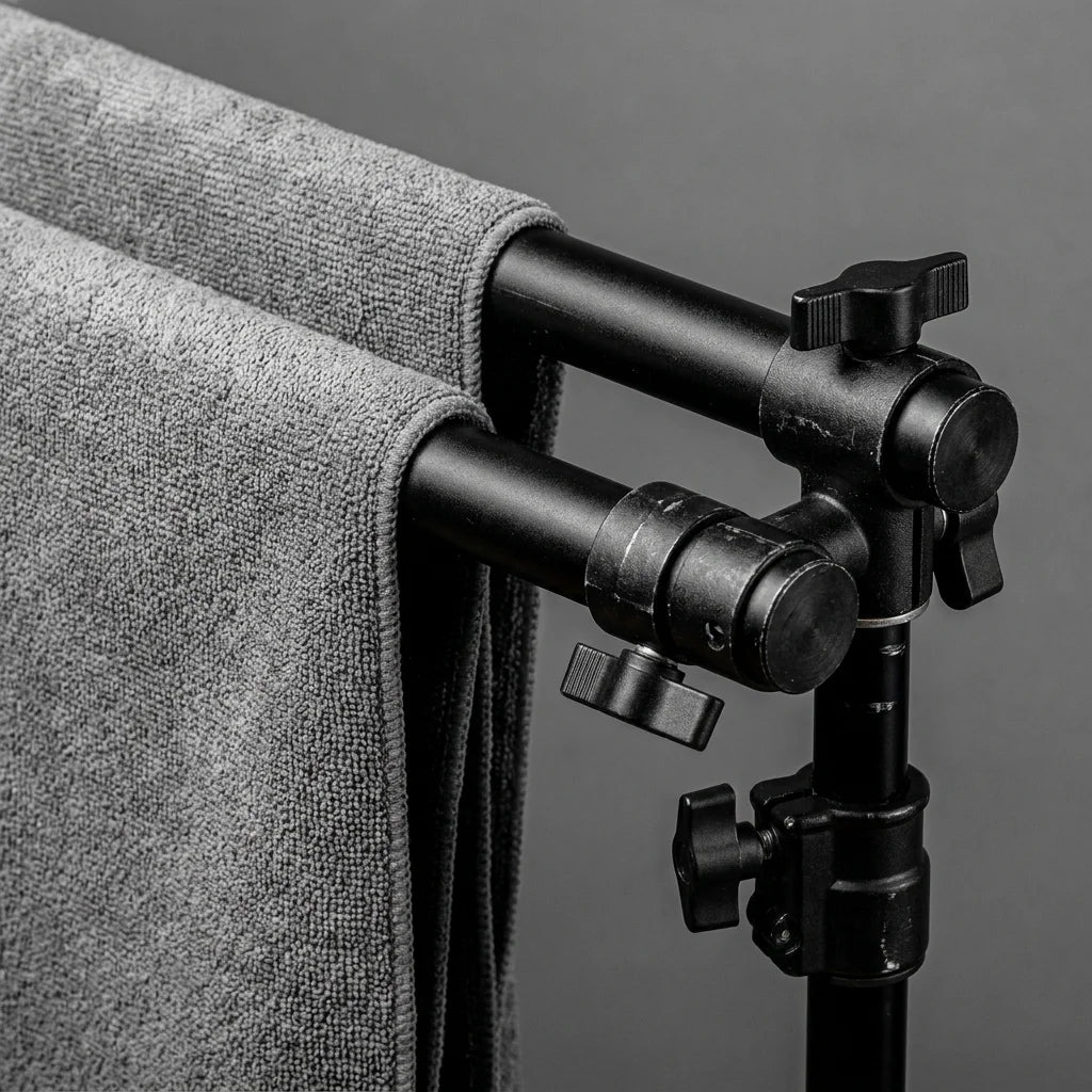 Vintage Grey Abstract Microfiber Backdrop - 8x10ft / 8x12ft Professional Studio Background
