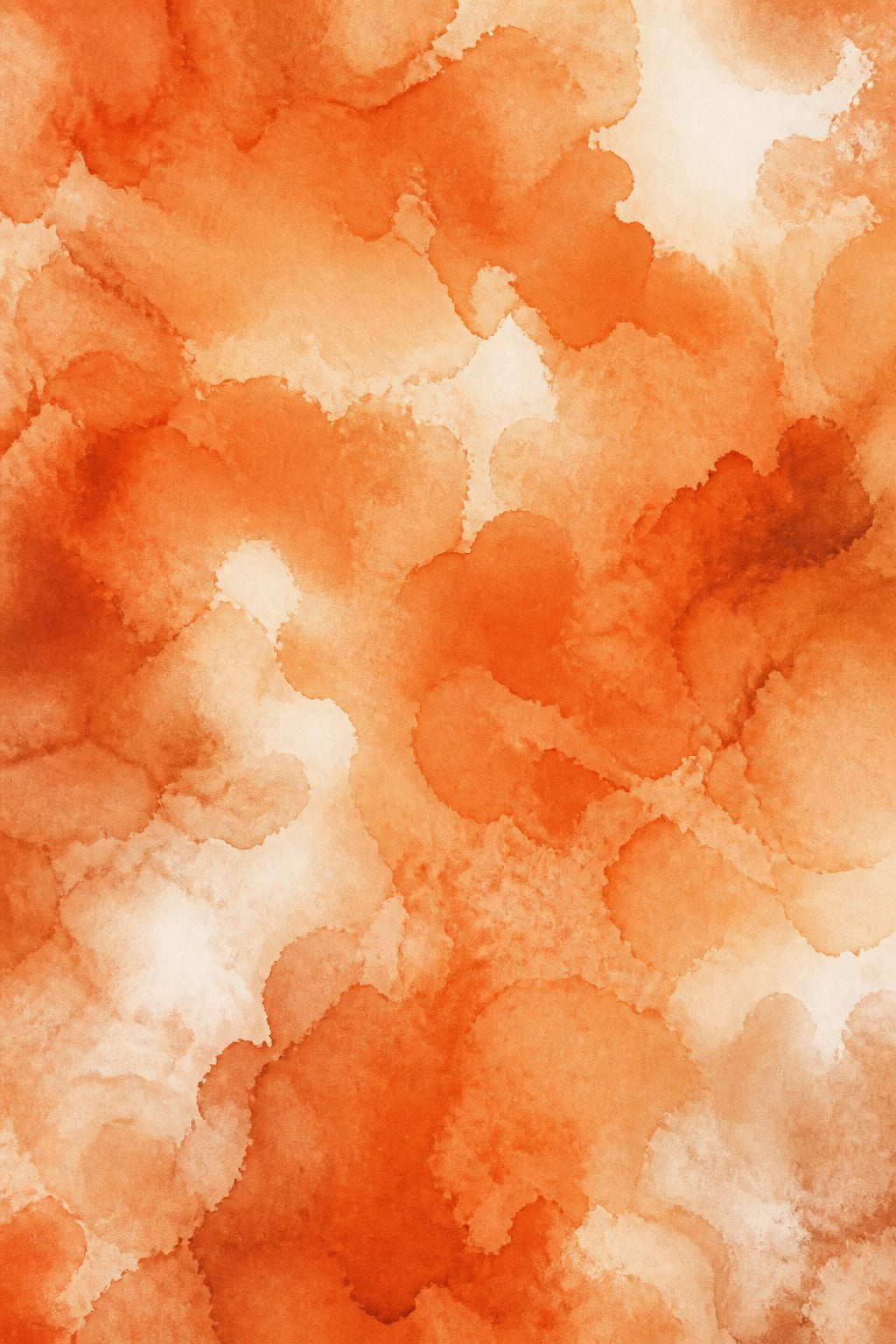 Terracotta Ink Blotch Photo Backdrop - Warm Cream Abstract Art | 3 Sizes