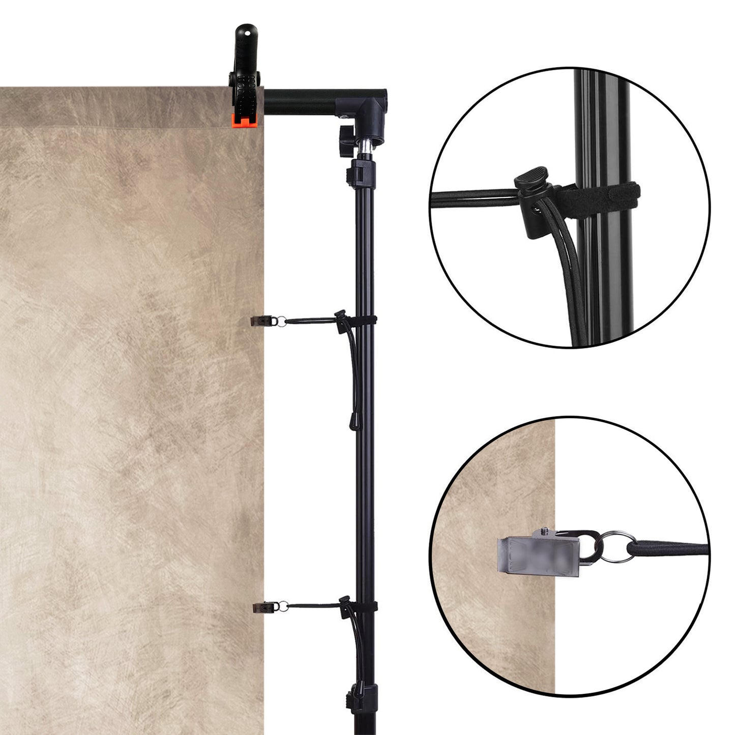 Heavy Duty Backdrop Clips (12-Pack) - Rustproof Studio Clamps