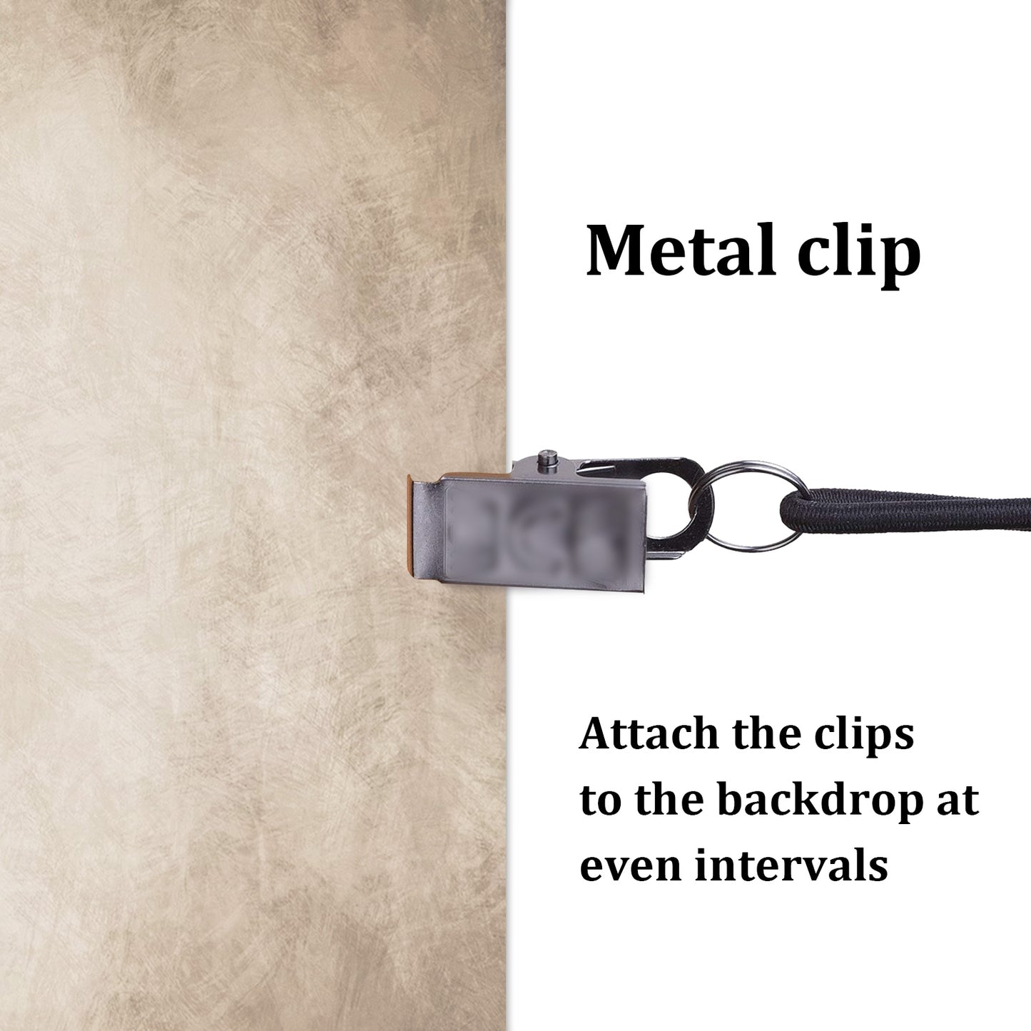 Heavy Duty Backdrop Clips (12-Pack) - Rustproof Studio Clamps