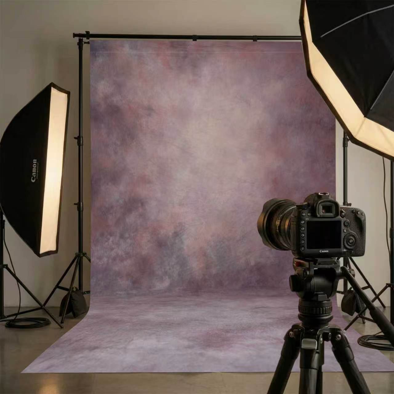 Haboke Blush Pink Abstract Texture Microfiber Backdrop for Portrait Studios