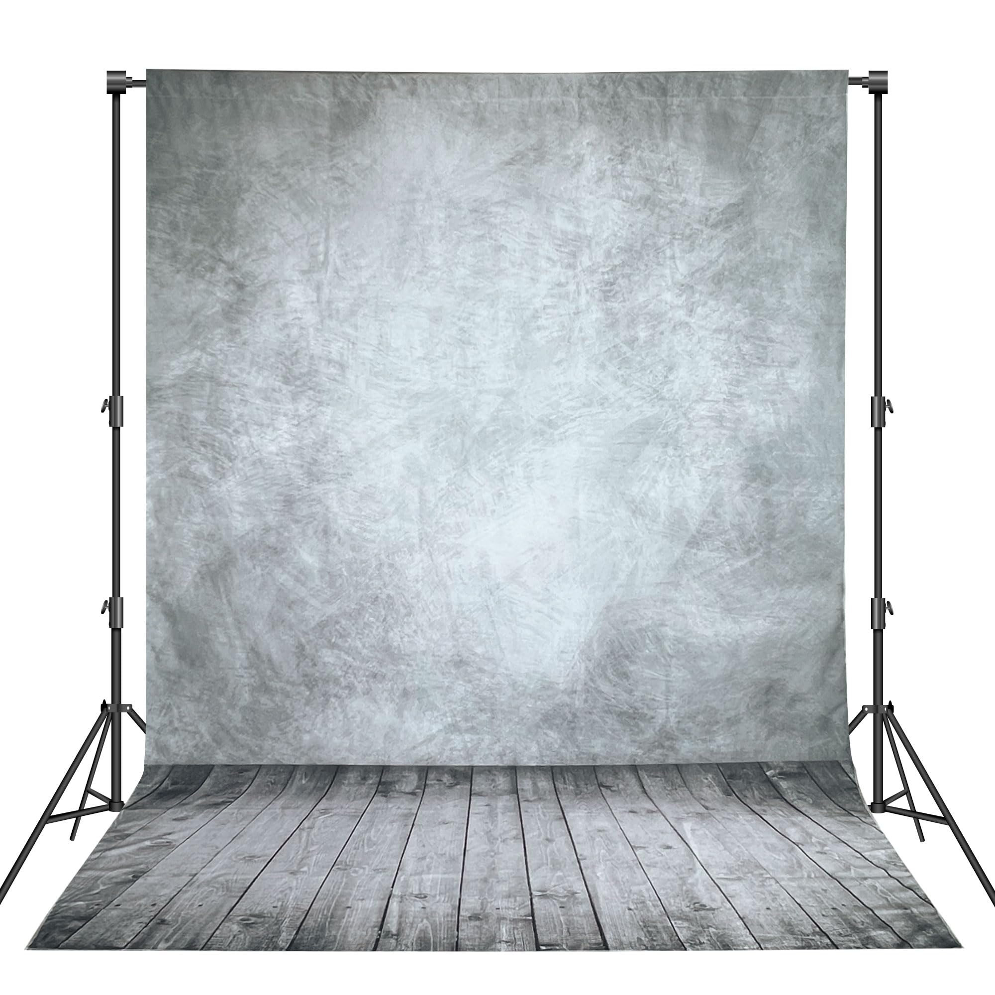 Professional Abstract Portrait Photography Backdrop,Wall with Wood Floor Backdrop