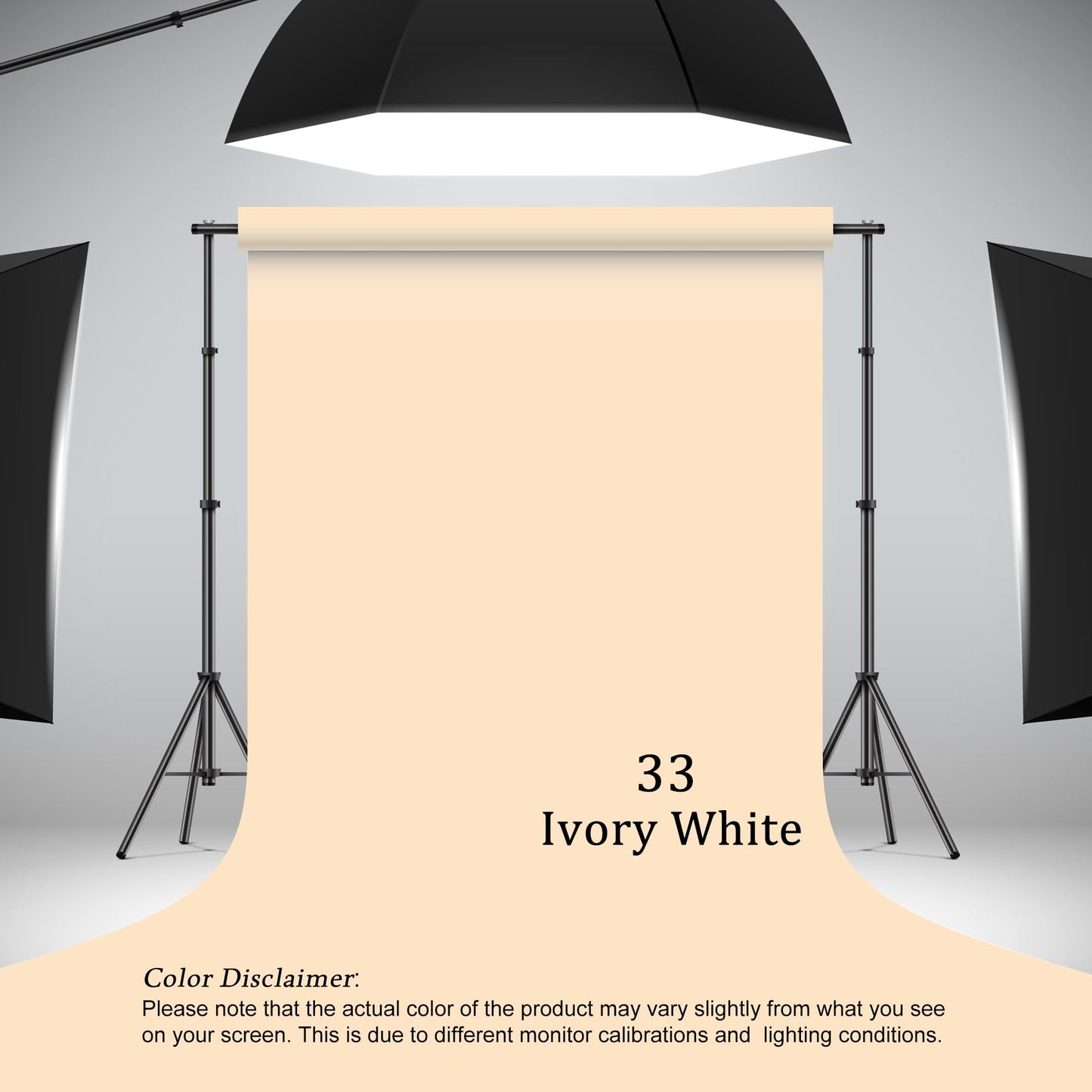 Haboke Professional Seamless Paper Backdrop - 107" x 32.8ft
