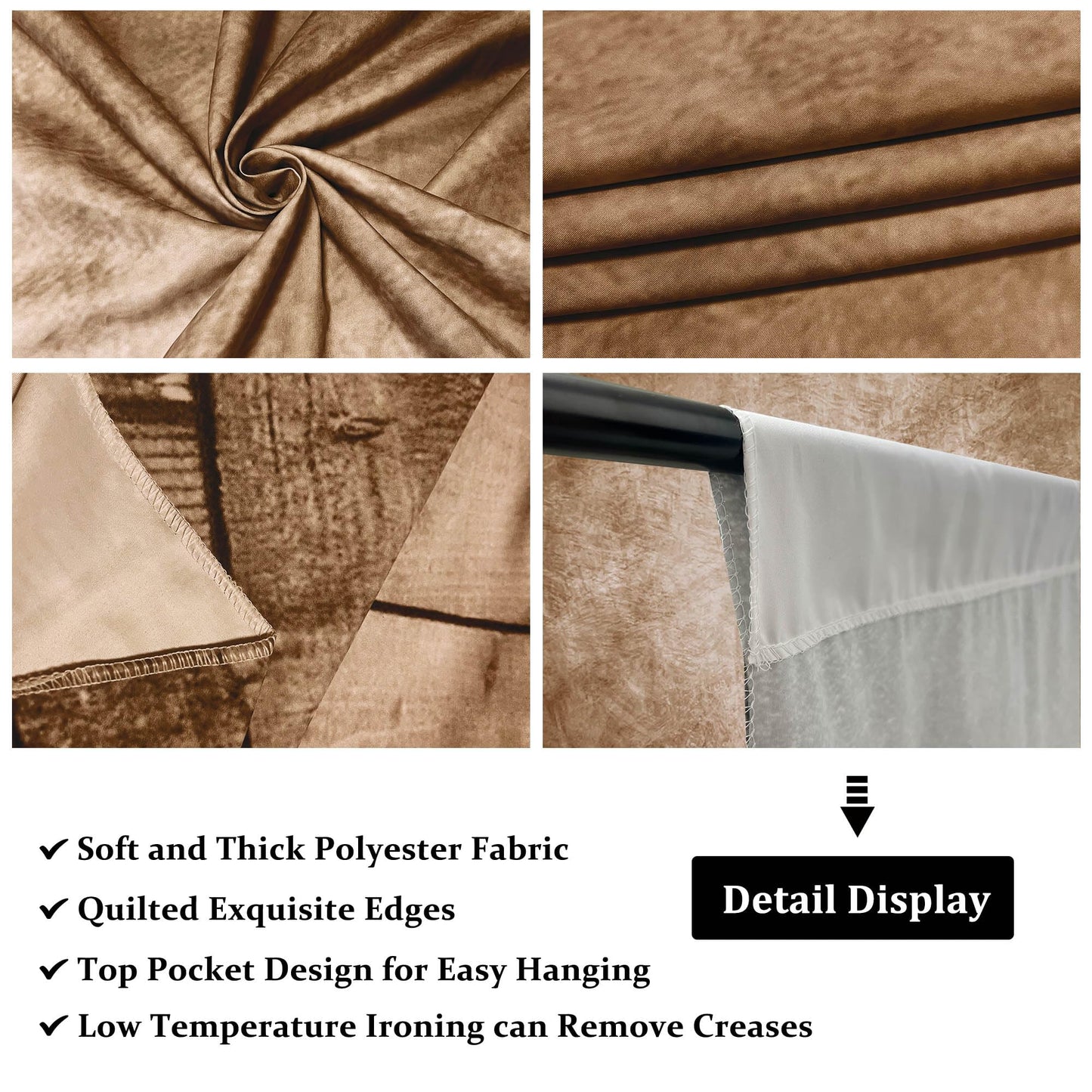 Professional Abstract Portrait Brown Photography Backdrop